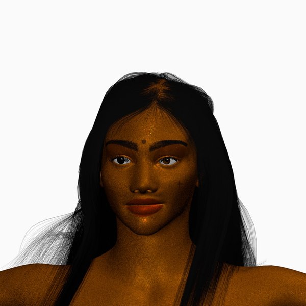 tamil girl 3d model