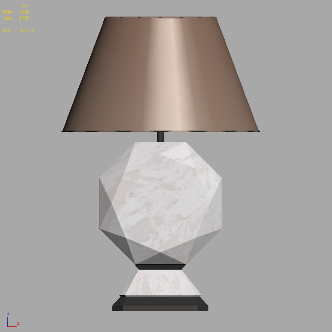 Octagon form rock crystal 3D model - TurboSquid 1396365