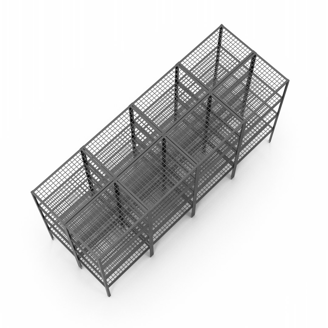 3D Model Warehouse Racks - TurboSquid 2305653