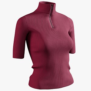 realistic women s tshirt 3D