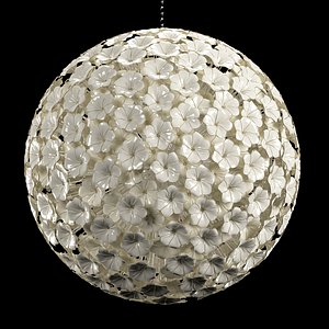 Glass Flower Chandelier