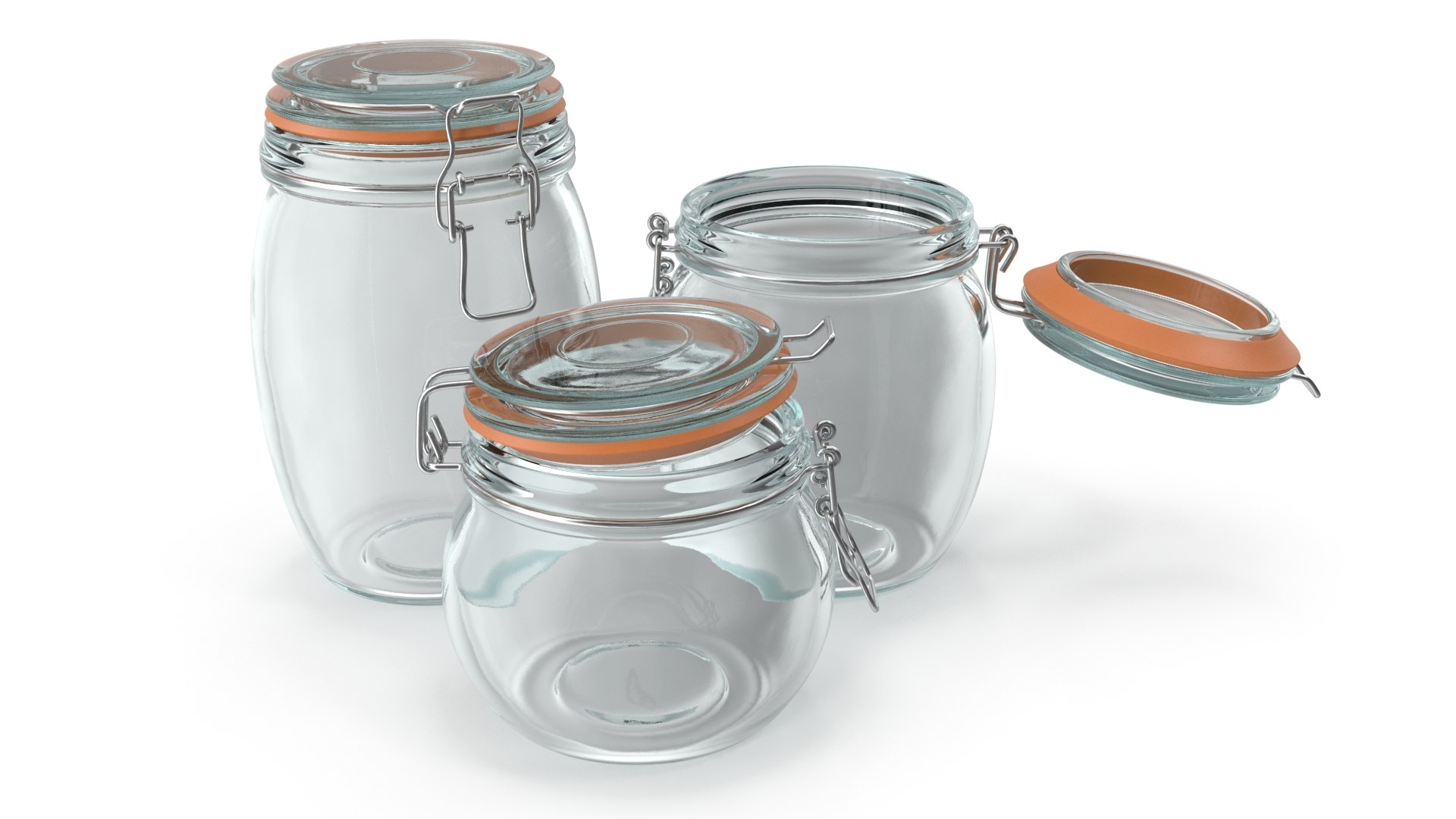 Glass Jars Set Model TurboSquid 2138576   8 