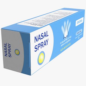 3D nasal spray box