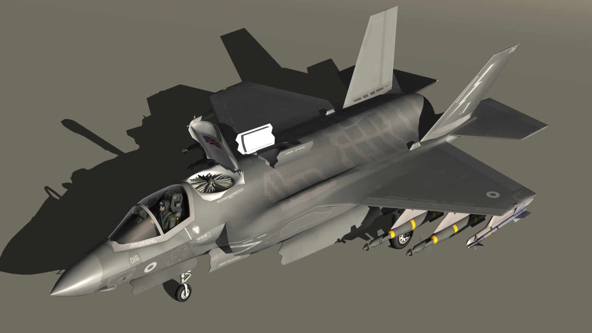 3D Lockheed Martin F-35B RAF https://p.turbosquid.com/ts-thumb/sU/ntOlTN/3s/f35brafpr16/jpg/1664894259/1920x1080/fit_q87/bc2166f6b52d078540ad96055868cf053f53371e/f35brafpr16.jpg