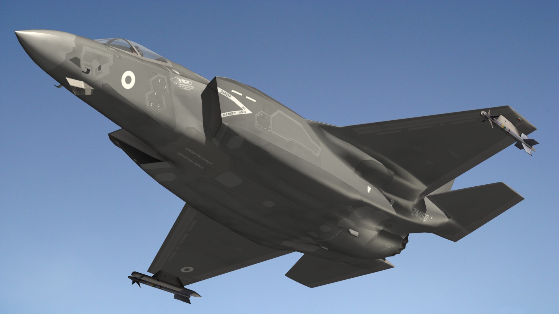 3D Lockheed Martin F-35B RAF https://p.turbosquid.com/ts-thumb/sU/ntOlTN/BE/f35brafpr6/jpg/1664894255/1920x1080/fit_q87/cbf0fc018ab34422aaf0abe3f9242923dcb09916/f35brafpr6.jpg