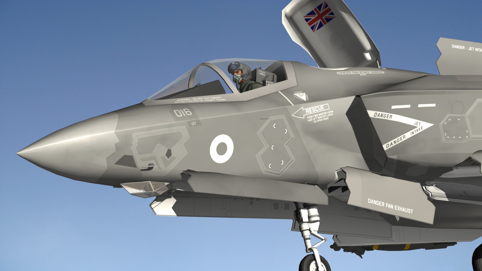 3D Lockheed Martin F-35B RAF https://p.turbosquid.com/ts-thumb/sU/ntOlTN/nG/f35brafpr21/jpg/1664894261/1920x1080/fit_q87/ce3a7269b1d34393a61663fdb5d8f0e6dbb689c6/f35brafpr21.jpg