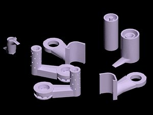 3D spool printer printed