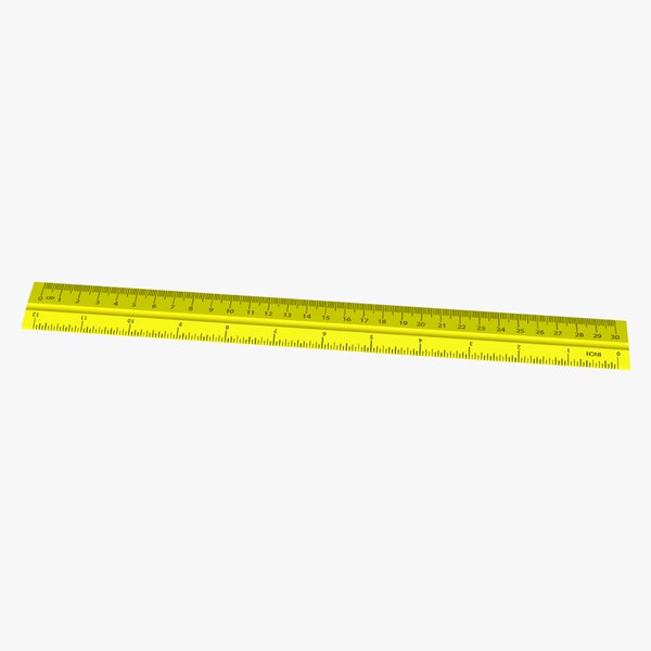 Ruler model turbosquid 1837695