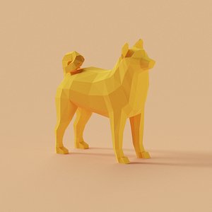 Shiba Inu Low Poly
