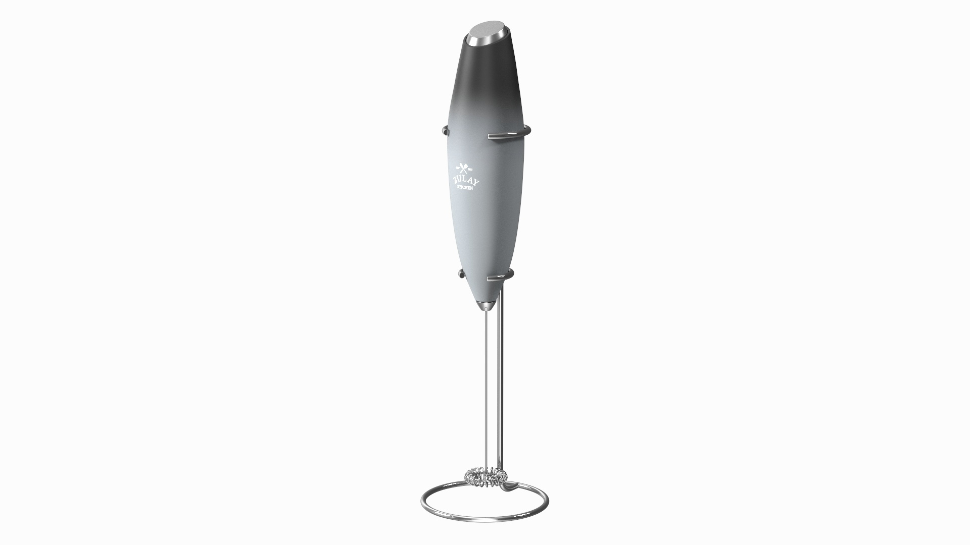 Electric Coffee Frother Zulay Grey With Holder Model TurboSquid 2117333