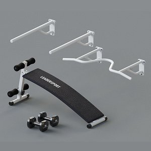 Set Of Equipment For Doing Sports At Home