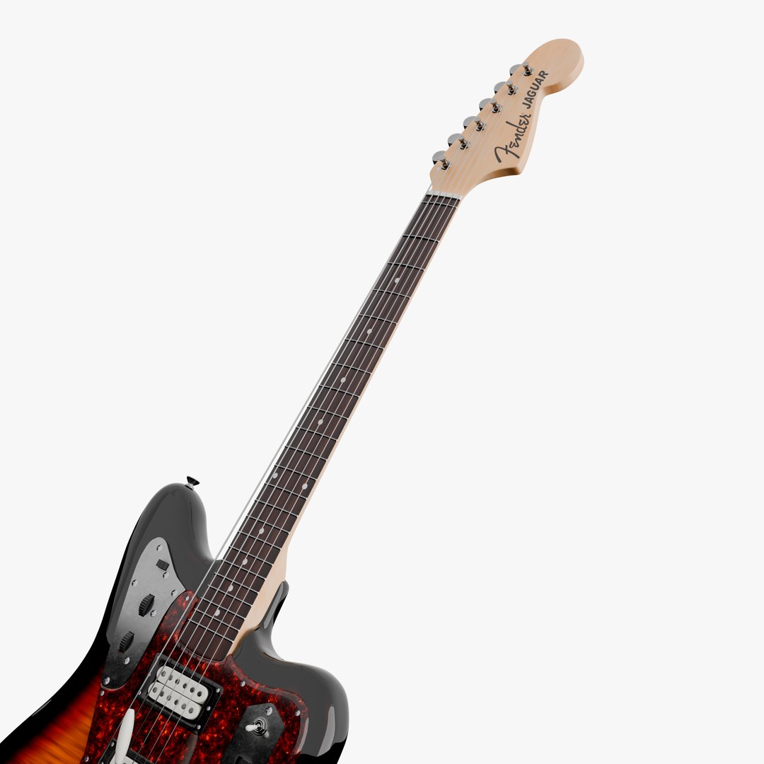 Fender Jaguar Electric Guitar model https://p.turbosquid.com/ts-thumb/sU/u0DrxN/vq/renderjaguar02/png/1744840091/1920x1080/fit_q87/8e305b25d2fdc026a8d5450e532c468f6a88481b/renderjaguar02.jpg