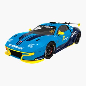3D Ligier JS2 R RLR MSport Team Number 40 model