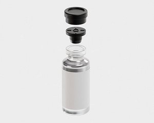 Injection Vial 3D model