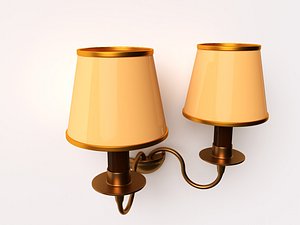 3d wall lamp model