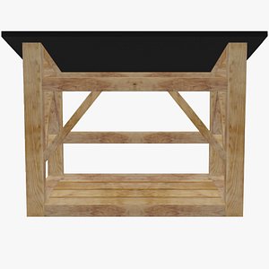 Firewood Storage Low poly 3D