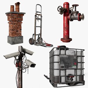 Industrial Street Props Collection – Ultra Realistic 3D Assets