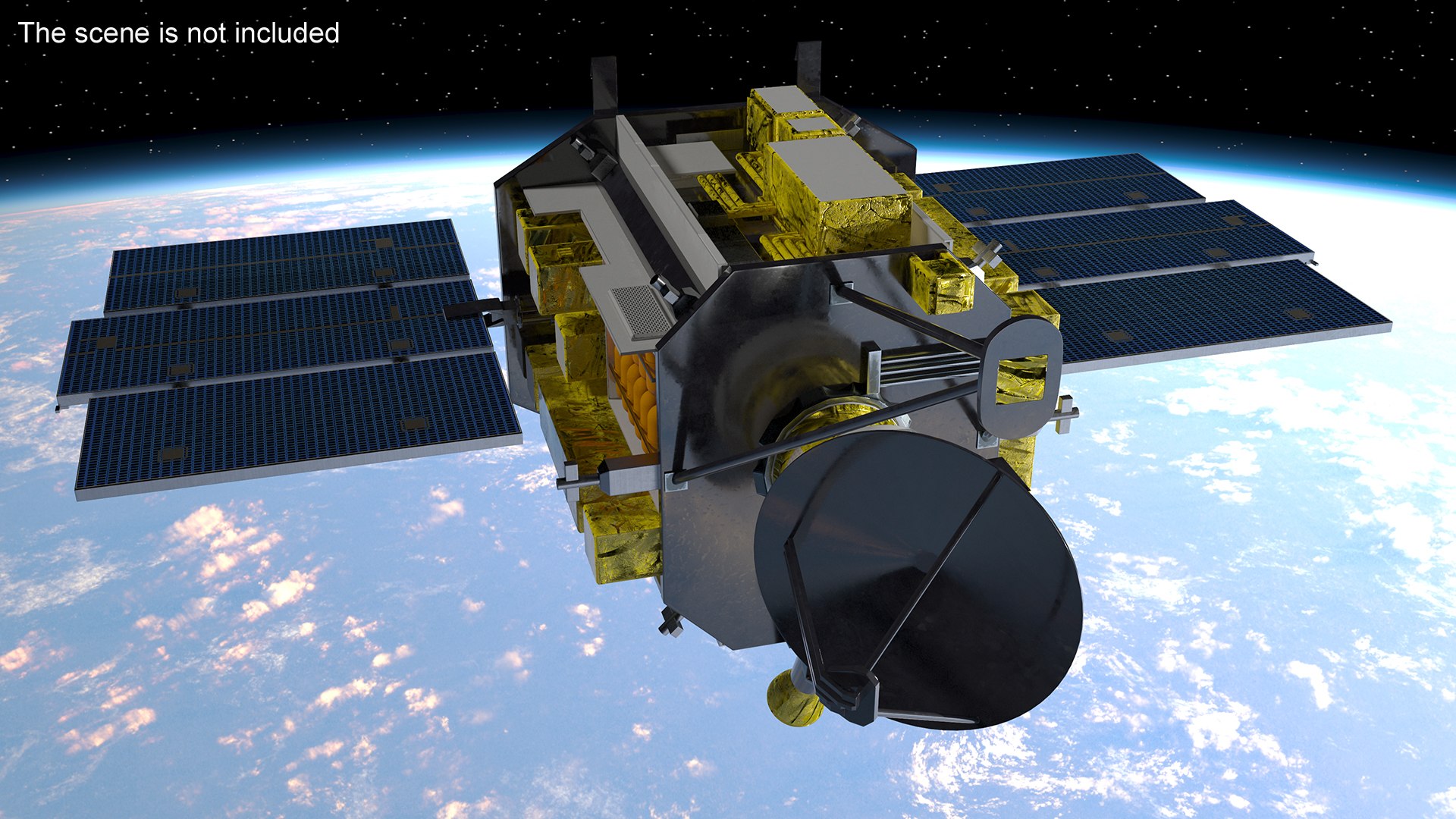 QuikSCAT Satellite 3D Model - TurboSquid 2239290