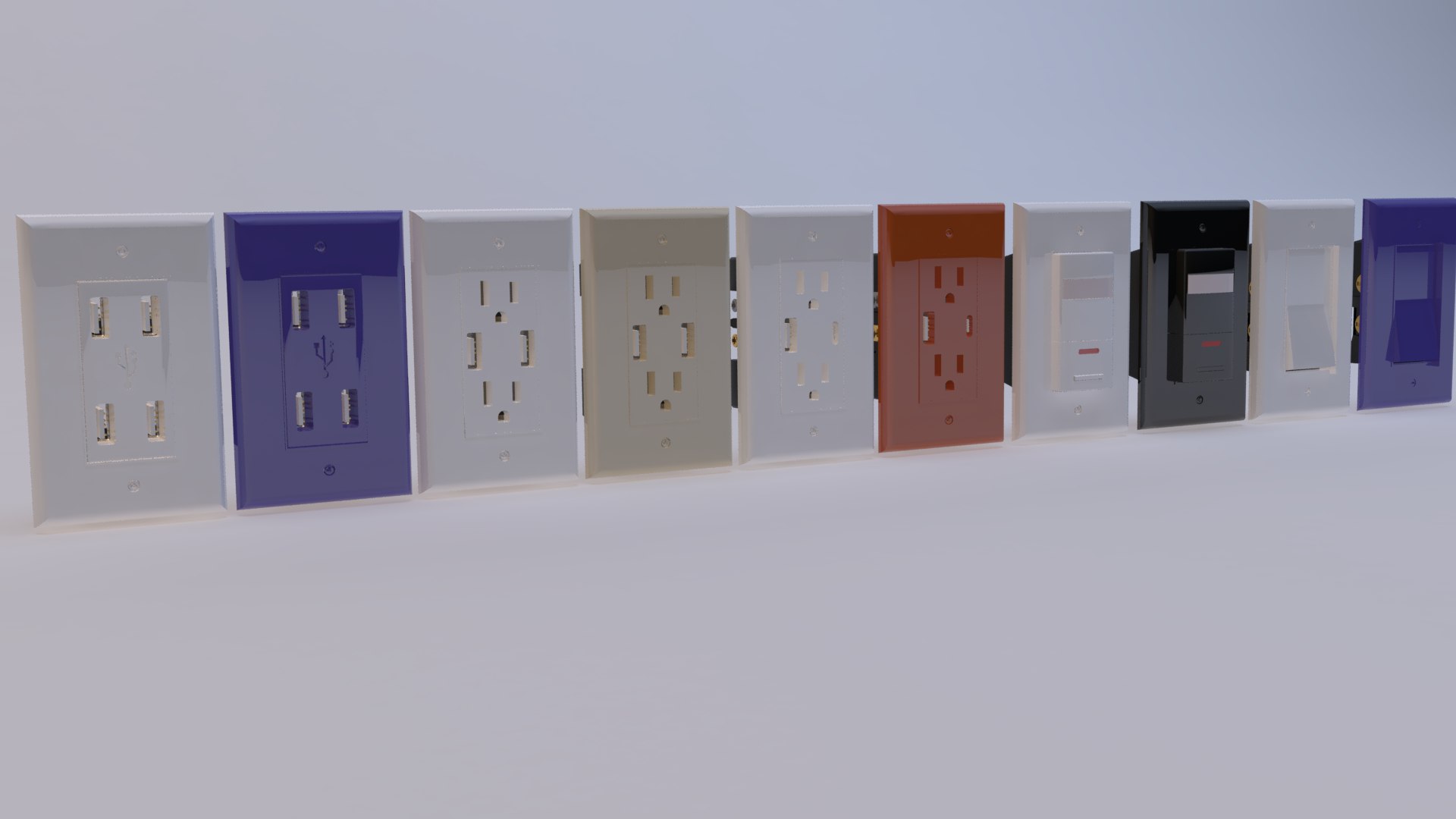 3D Model Rocker Switches - TurboSquid 1309865