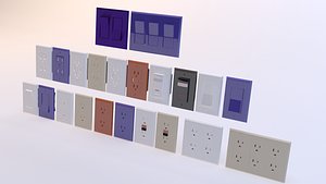 3D model rocker switches
