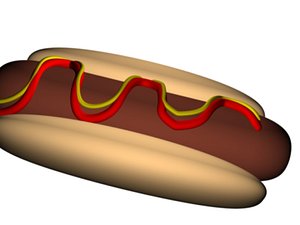 3d max hot dog