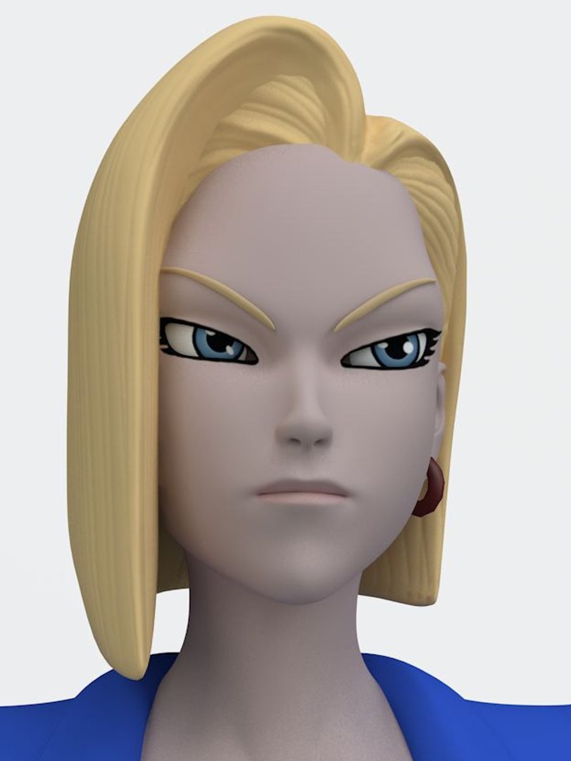 Rigged Android 18 3D - TurboSquid 1152908