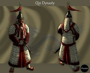 3D imperial guard qin model