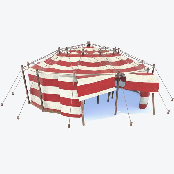 3D Circus Tent PBR model