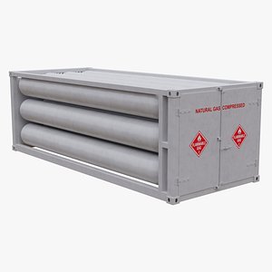 welding 20ft tube container 3D model