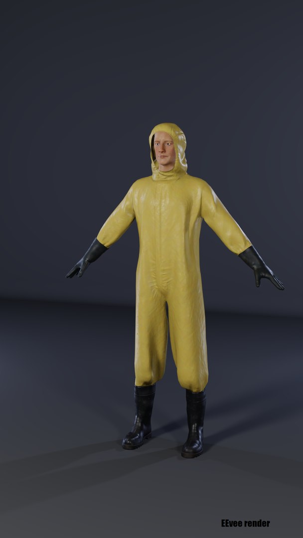 3d hazmat suit model