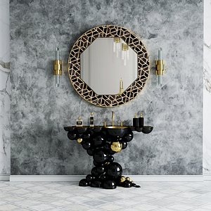 3D maison valentina mirror washbasin