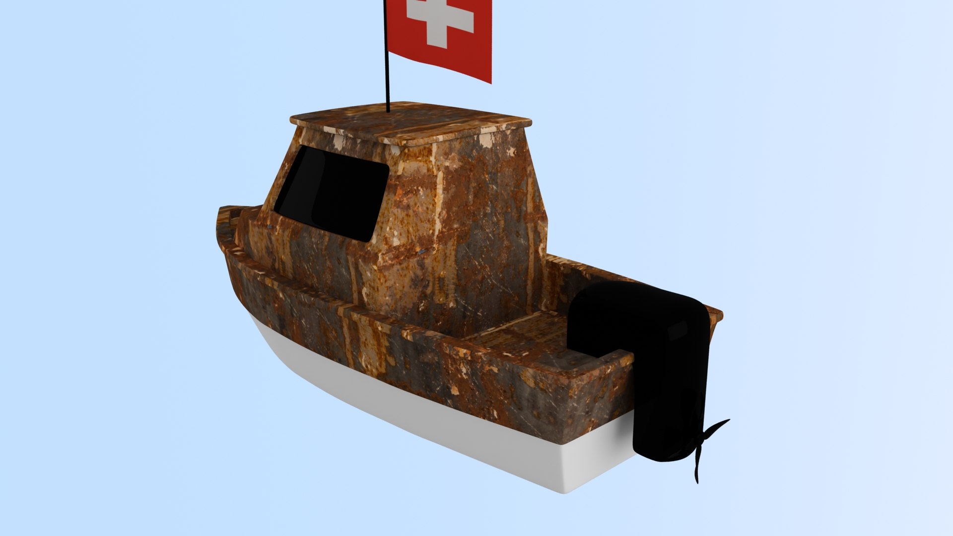 Switzerland Fising Boat 3D Model - TurboSquid 2638117