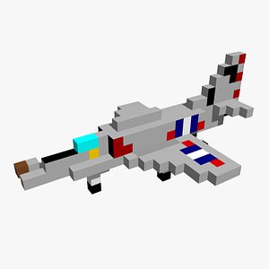 3D A4 Skyhawk - pixelated