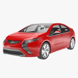 sedan car interior 3D model