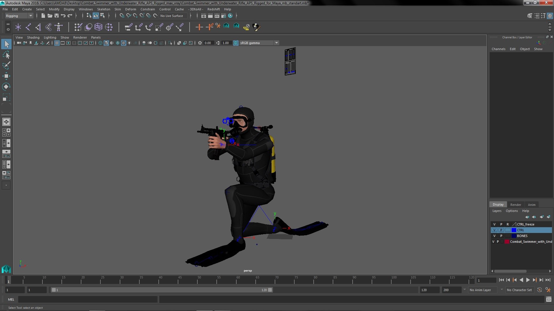 Combat Swimmer with Underwater Rifle APS Rigged for Maya model https://p.turbosquid.com/ts-thumb/sV/bOUlaJ/LN/combatswimmerwithunderwaterrifleapsriggedvray3dmodel033/jpg/1680190942/1920x1080/fit_q87/10e07c99e27daf8a51b3bd147af8c7bb0167d71e/combatswimmerwithunderwaterrifleapsriggedvray3dmodel033.jpg
