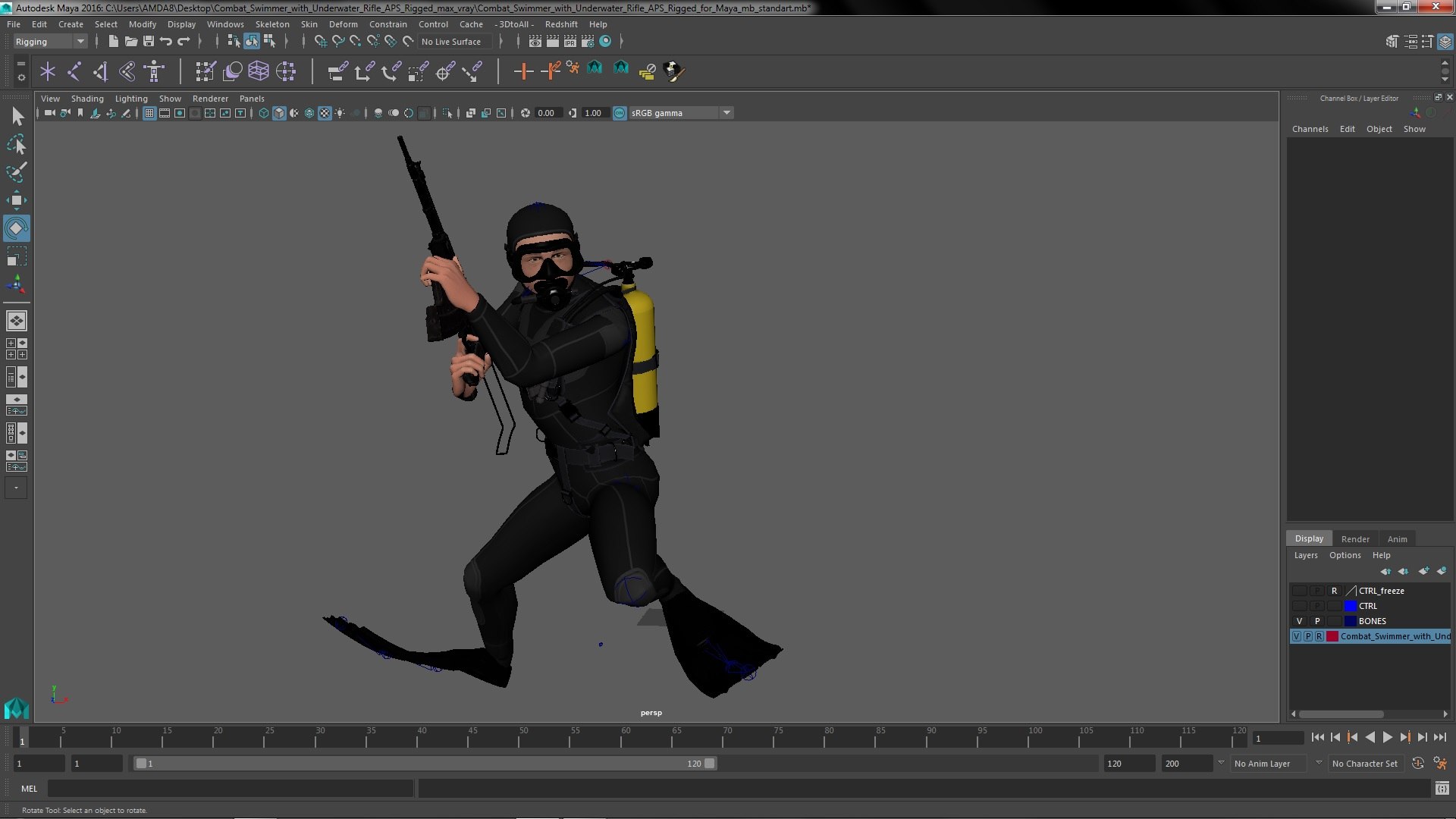 Combat Swimmer with Underwater Rifle APS Rigged for Maya model https://p.turbosquid.com/ts-thumb/sV/bOUlaJ/Nb/combatswimmerwithunderwaterrifleapsriggedvray3dmodel037/jpg/1680190954/1920x1080/fit_q87/13bddb04852f0ca27af338524a14dfeaa41b78b9/combatswimmerwithunderwaterrifleapsriggedvray3dmodel037.jpg