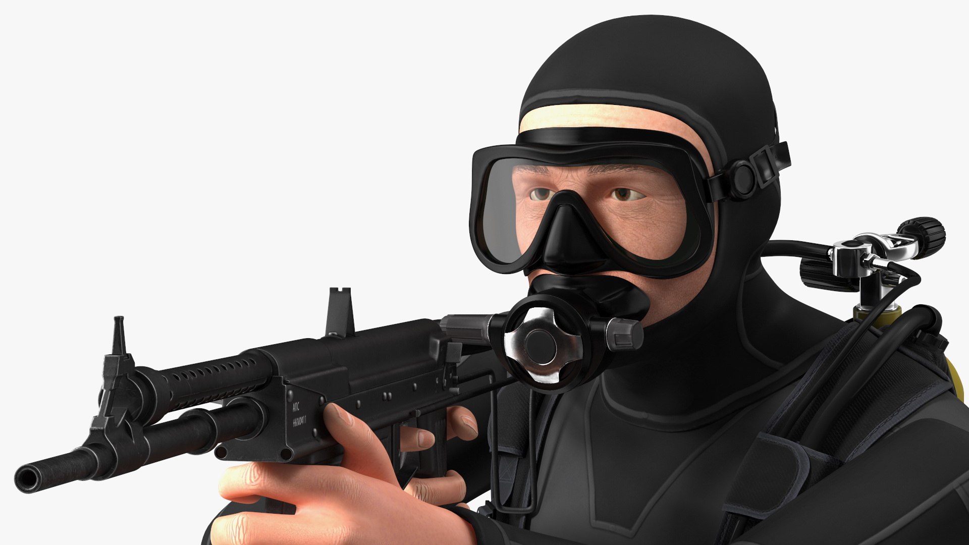 Combat Swimmer with Underwater Rifle APS Rigged for Maya model https://p.turbosquid.com/ts-thumb/sV/bOUlaJ/ew/combatswimmerwithunderwaterrifleapsriggedvray3dmodel016/jpg/1680190887/1920x1080/fit_q87/963edae5a7b672deb15148ae83d8ac63493856c8/combatswimmerwithunderwaterrifleapsriggedvray3dmodel016.jpg