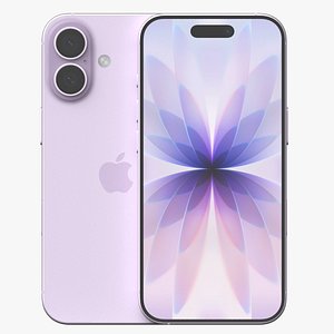 Apple iPhone 17 Lavender 3D