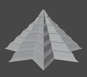 3D pyramidal structure 8 corners