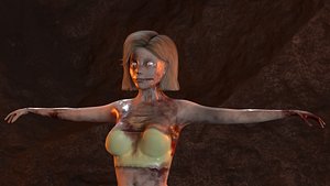Sexy Horror Zombie Girl model