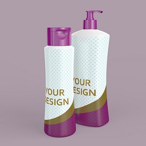 Shampoo Bottles 3D model