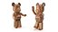 3D Bearbrick Karimoku Layered Wood