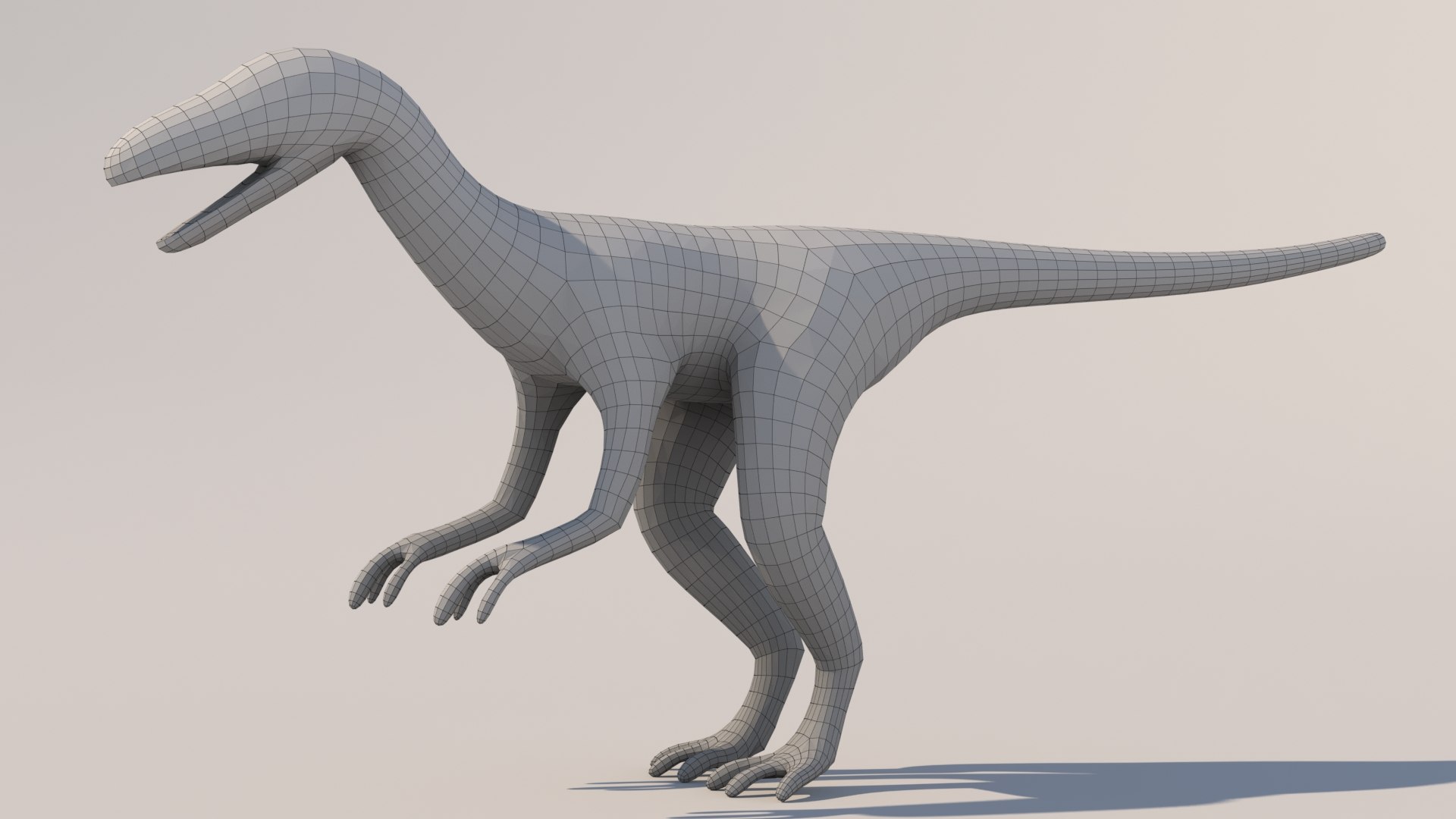 Raptor Base Mesh 3ds