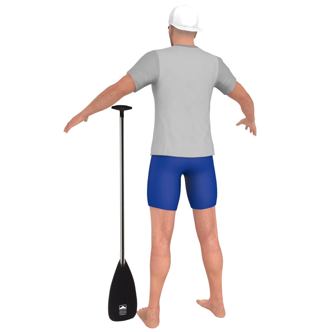 Athlete Paddle Model - TurboSquid 1307002