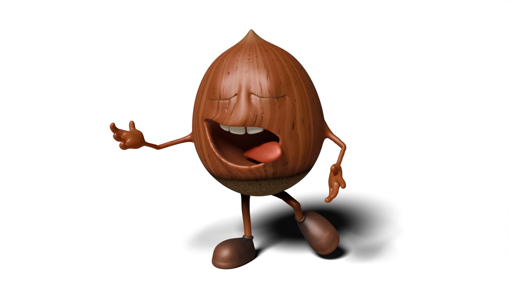 Stylized Cartoon Character  Fully Rigged  ARKit Face Rig  Nut Mascot 3D model https://p.turbosquid.com/ts-thumb/sV/kGzMt4/oE/nutman_03/png/1765047109/1920x1080/fit_q87/1a2c9609a8350e418028098b069f12df885bf8c6/nutman_03.jpg