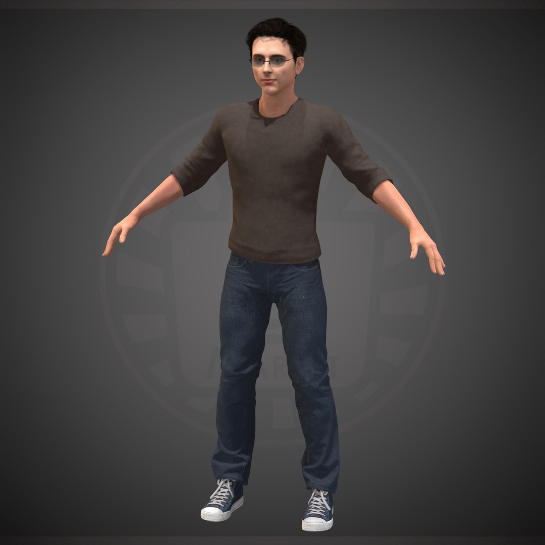 Character people human 3D model - TurboSquid 1682123