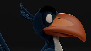 Stylized Bird Character - Zazu Inspired 3D