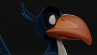 Stylized Bird Character - Zazu Inspired