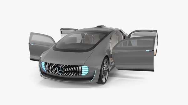 3D Модель Концепт Беспилотного Автомобиля Mercedes Benz F015.