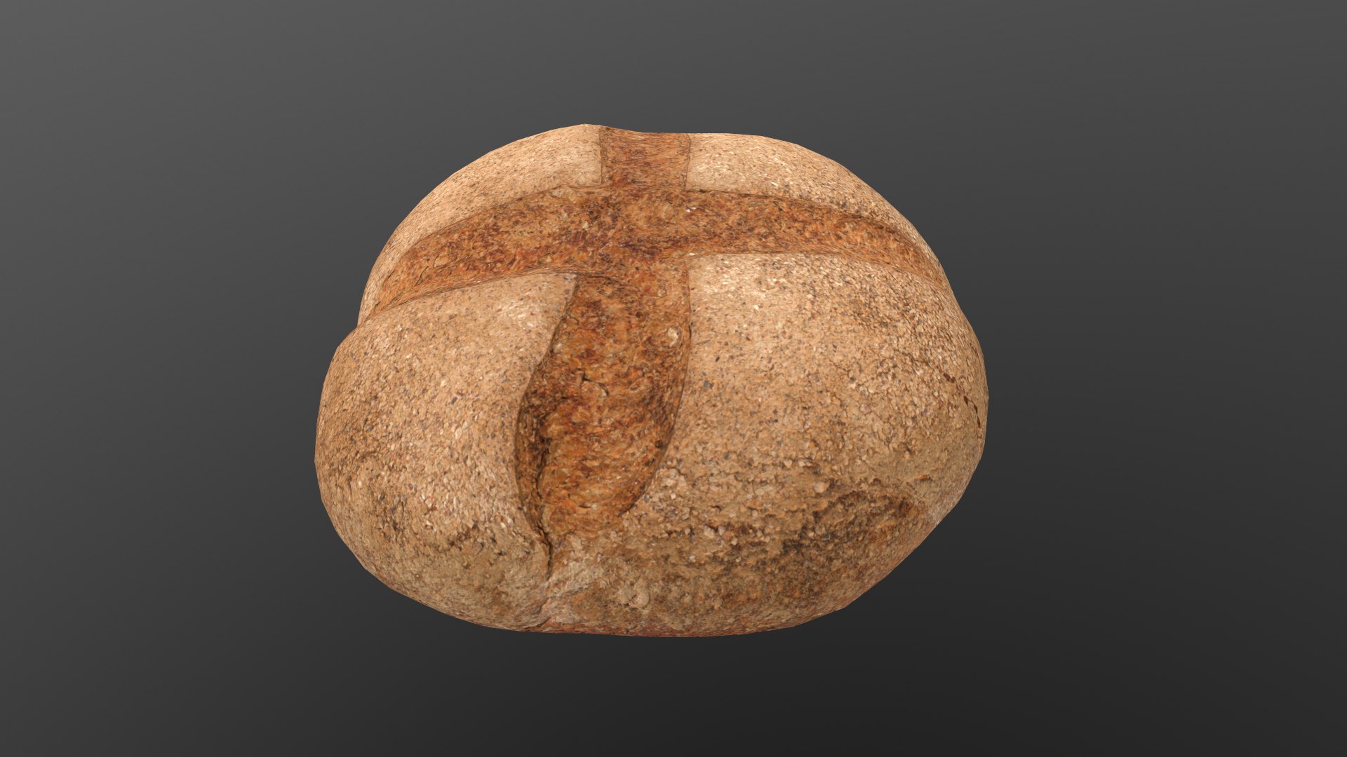 Round Rye Bread AR VR PBR Lowpoly With Game Ready 3d Model 3D Model ...